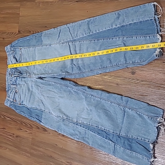 American‎ Eagle Outfitters Women's Light Blue Straight Leg Jeans - Picture 7 of 14